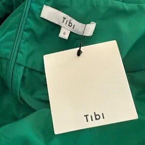TIBI Italian Sporty Nylon Sleeveless Balloon Dress Size S  6 US New $868 - Picture 15 of 16